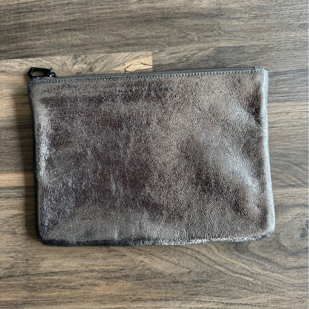 MARC JACOBS Metallic Leather Pouch